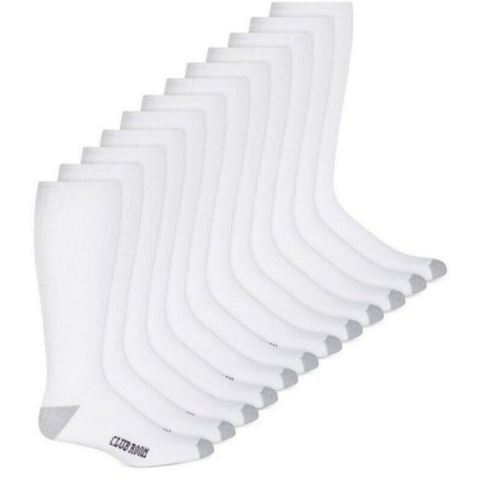 Clubroom 12-Pack Tube Socks. Size 9-13. New With Tags $40.